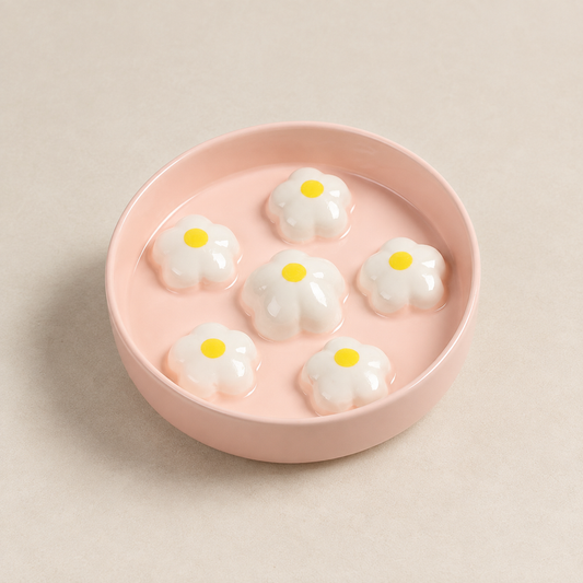 Plato de ceramica para alimentación lenta.