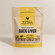 Freeze-dried raw duck liver.