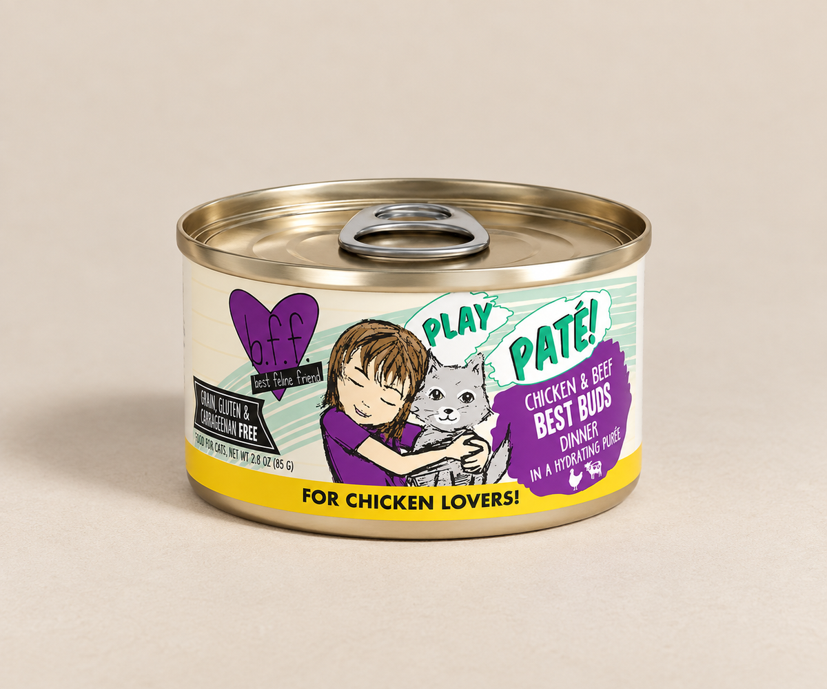 B.F.F Play Paté! Chicken and beef.