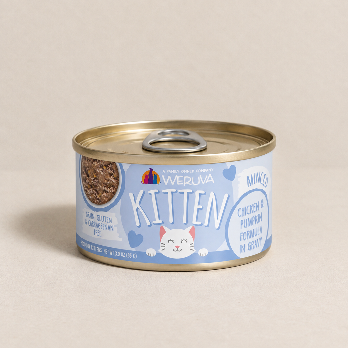 Kitten, Fur Baby Favorites, Chicken & Pumkin Formula.