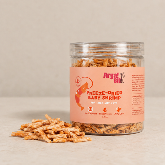 Freeze dried baby shrimp.