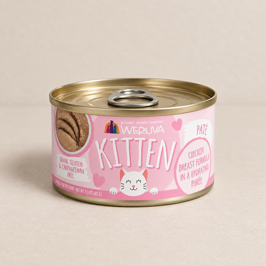 Kitten, Fur Baby Favorites, Chicken breast formula.
